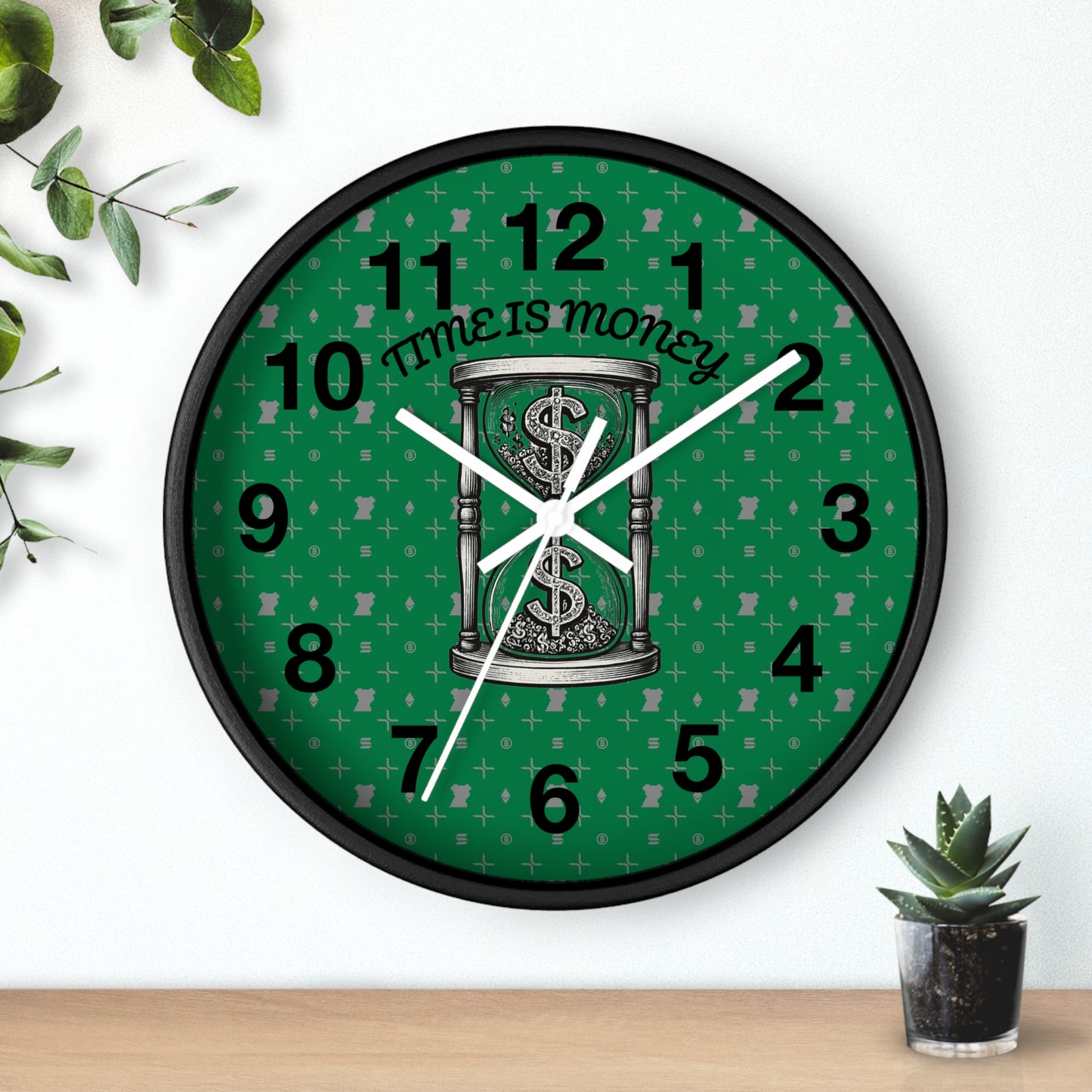 Time Is Money Wall Clock