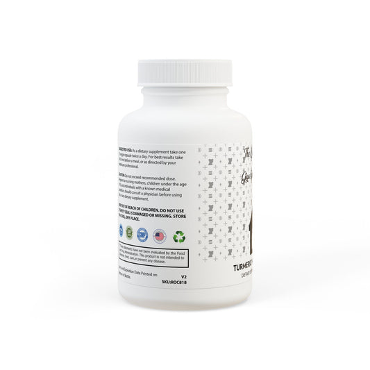 KDAO Turmeric with BioPerine® (Black Pepper Fruit Extract) Supplement (60 Capsules)