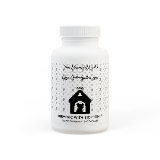KDAO Turmeric with BioPerine® (Black Pepper Fruit Extract) Supplement (60 Capsules)