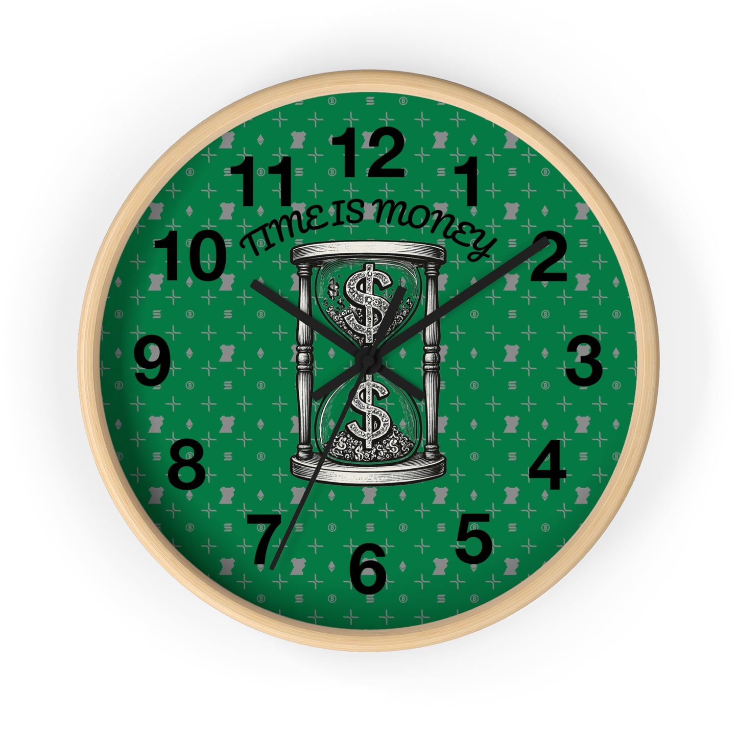 Time Is Money Wall Clock