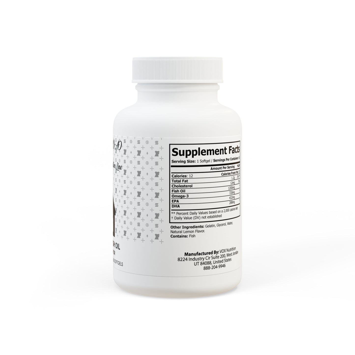 KDAO ~ Omega 3 Fish Oil Supplement (60 Softgels)