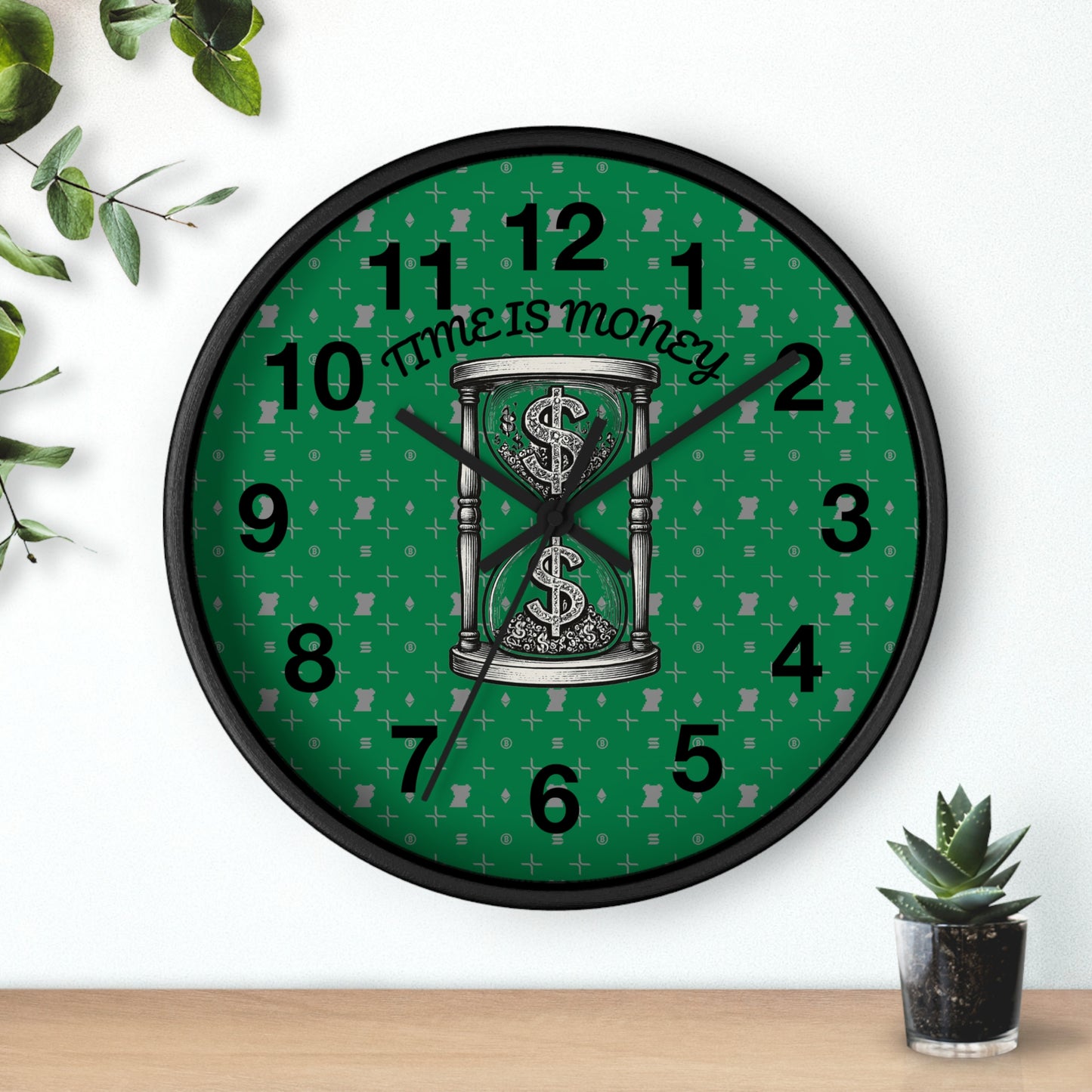 Time Is Money Wall Clock