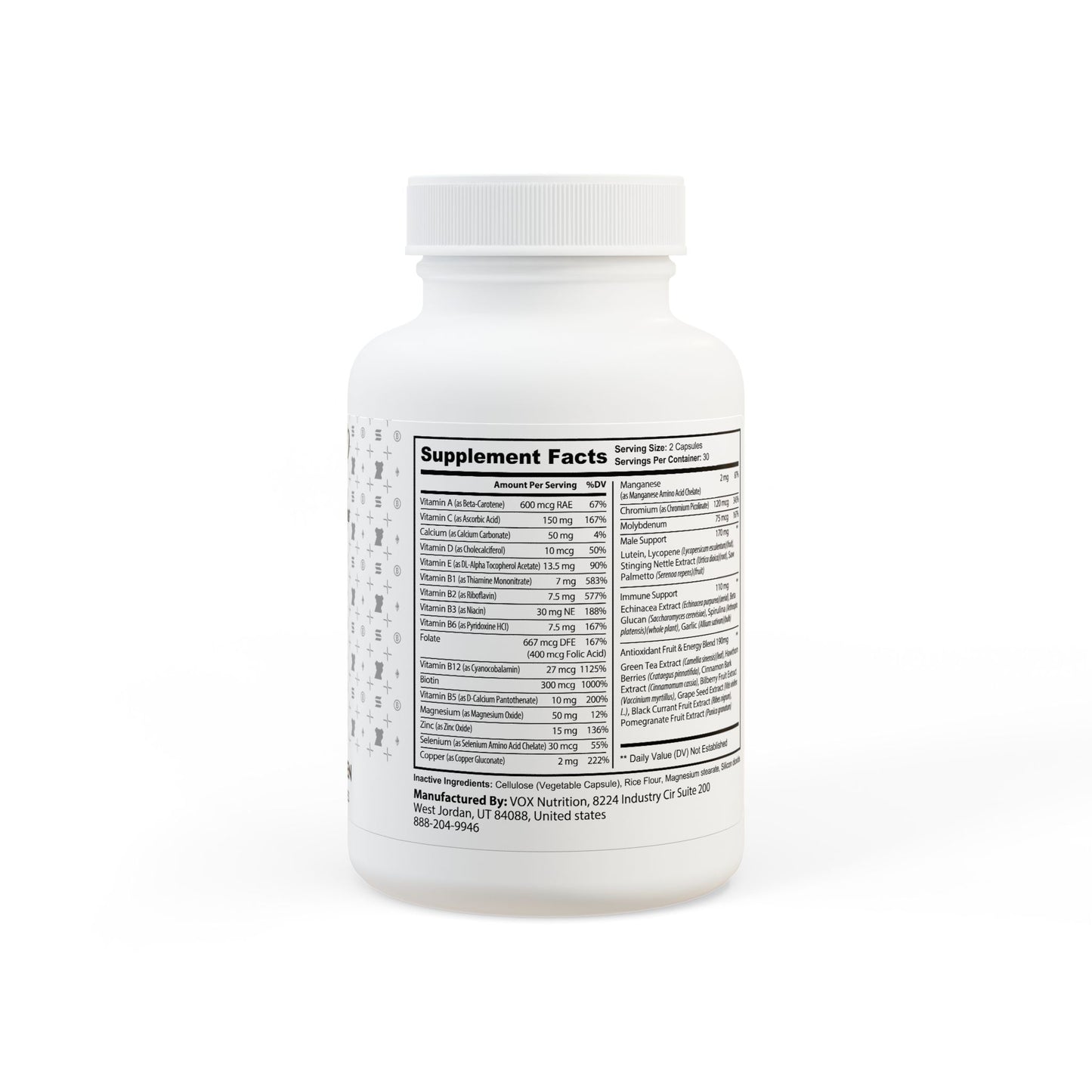 KDAO Multivitamin for Men Supplement (60 Capsules)