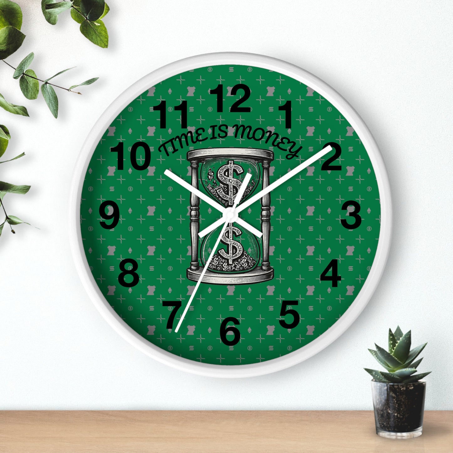 Time Is Money Wall Clock