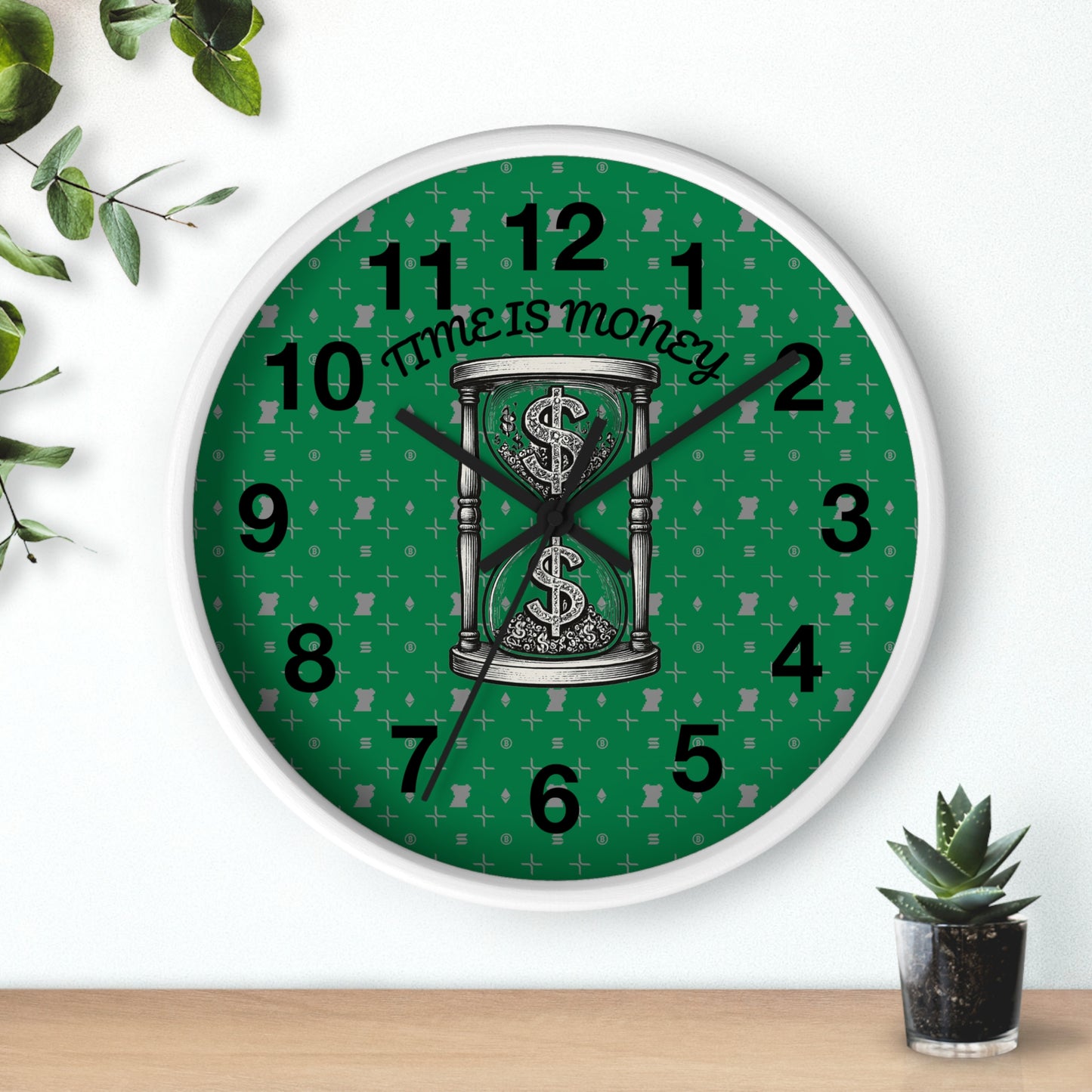Time Is Money Wall Clock