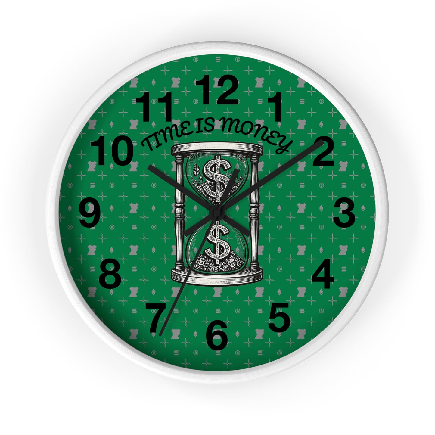 Time Is Money Wall Clock