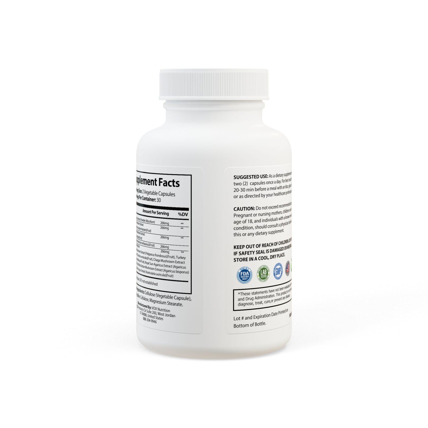 KDAO Mushroom Blend Supplement (60 Capsules)