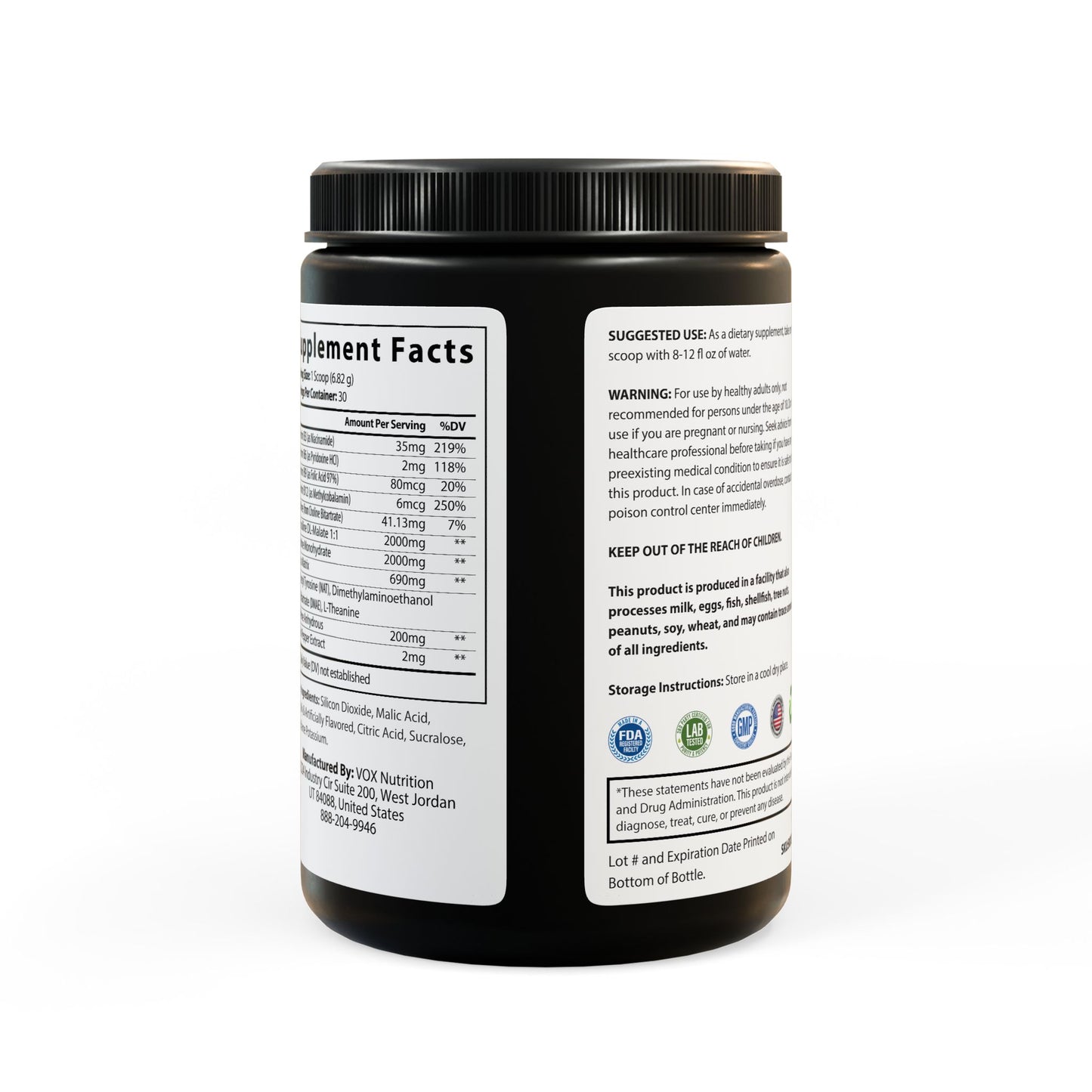 KDAO Pre-Workout Supplement, Fruit Punch (204g, 7.1oz)