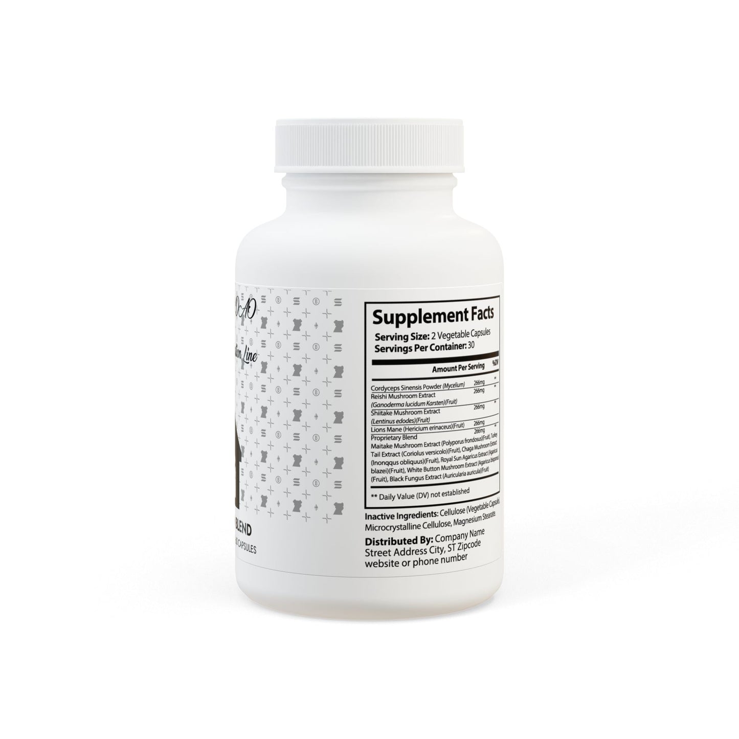 KDAO Mushroom Blend Supplement (60 Capsules)